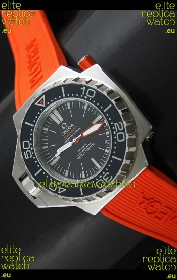 Omega Seamaster Ploprof Swiss Watch in Orange Strap