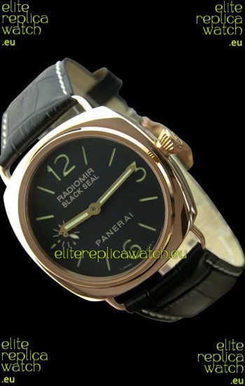 Panerai Radiomir Black Seal Swiss Watch in Pink Gold