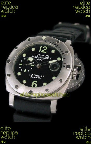 Panerai Luminor Submersible 1000m Swiss Watch in Black Dial