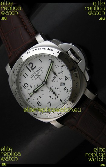 Panerai Luminor Daylight Edition Swiss Watch White Dial - 1:1 Mirror Copy Watch