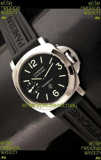 Panerai Luminor marina Swiss Steel Watch in Black Dial
