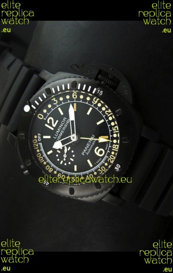 Panerai Luminor Submersible PAM193 Japanese Replica Watch Black Dial