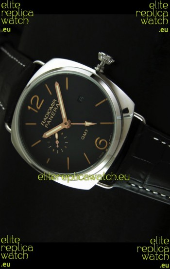 Panerai Radiomir GMT Japanese Replica Watch in Black Dial