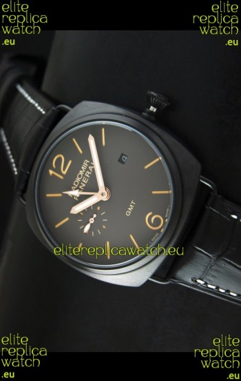 Panerai Radiomir GMT Japanese Replica Watch in PVD Case