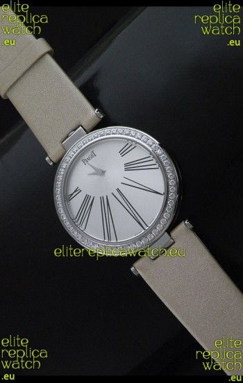 Piaget Altiplano Duo Dual Swiss Ladies Watch with Diamonds Bezel