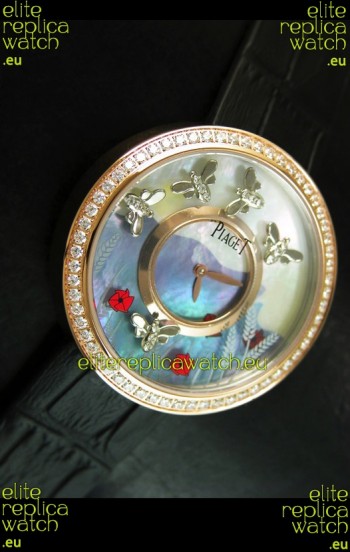 Piaget Altiplano Ultra-Thin Swiss Quartz Movement Ladies watch with Black Strap