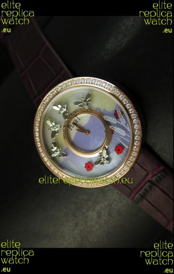 Piaget Altiplano Ultra-Thin Swiss Quartz Movement Ladies watch with Brown Strap