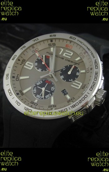 Porsche Design Flat Six P'6320 Japanese Watch in Grey Dial