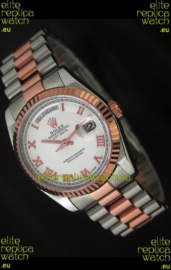 Rolex Day Date Japanese Replica Rose Gold Watch
