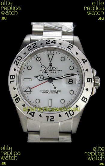 Rolex Explorer II Swiss Replica Automatic Watch in White