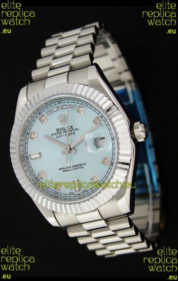 Rolex Oyster Perpetual Day Date Japanese Replica Watch in Light Green Dial