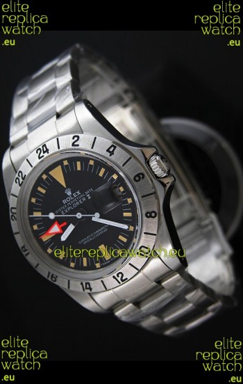 Rolex Explorer II Swiss Watch Vintage Style Dial