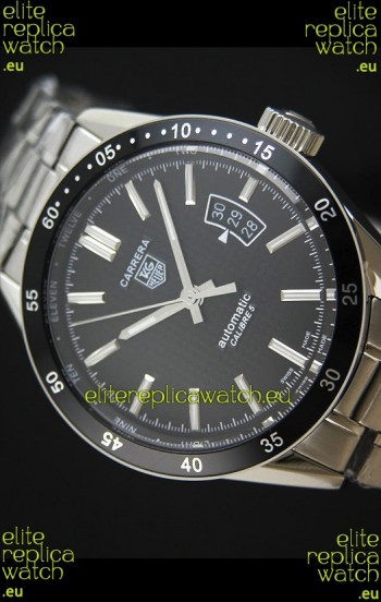 Tag Heuer Carrera Calibre 5 Swiss Replica Black Dial Watch