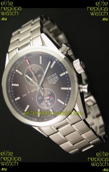 Tag Heuer Carrera Quartz Japanese Replica Watch in Brown Dial
