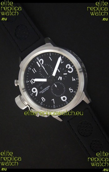 U-Boat Flightdeck Watch in Black Dial