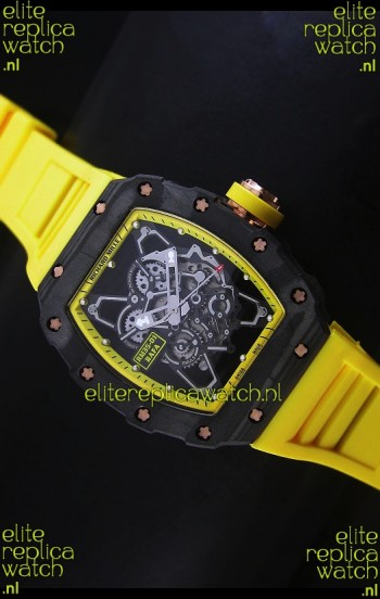 Richard Mille RM35-01 Rafael Nadal Edition Swiss Replica Watch in Yellow Indexes