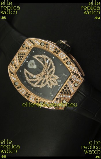 Richard Mille RM051 Tourbillon Swiss Watch in Pink Gold Case