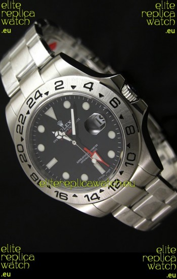 Rolex Explorer II Swiss Replica Automatic Black Steel Watch 43MM