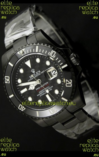 Rolex Pro Hunter Submariner Japanese Replica Watch in Carbon Case
