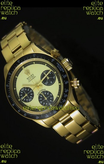 Rolex Daytona 6263 Cosmograph White Dial in Gold Case