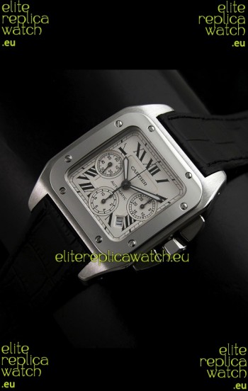 Cartier Santos 100 Chronograph - 1:1 Mirror Replica Watch