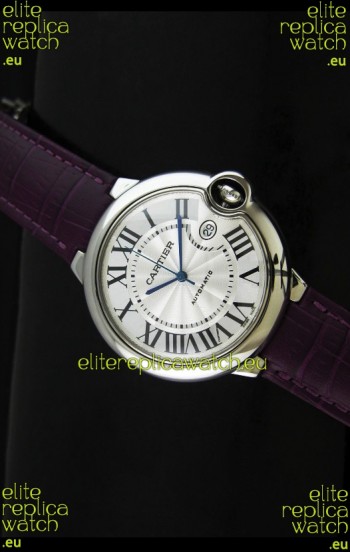 Cartier Ballon de Swiss Replica Automatic Watch in White Dial