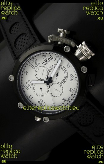 U-Boat Flightdeck Rattrapante Japanese Automatic Watch in PVD Casing