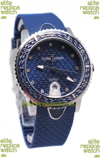 Ulysse Nardin Lady Diver Starry Night Replica Watch in Dark Blue Dial