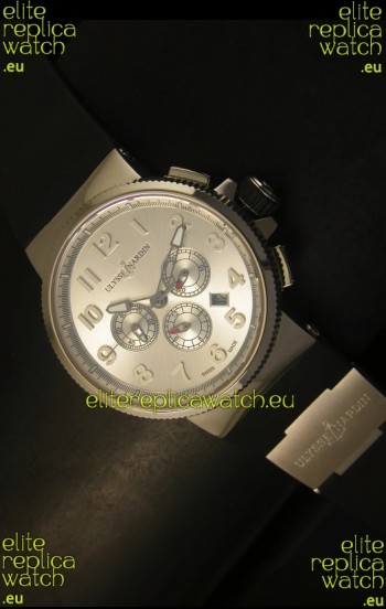 Ulysse Nardin Marine Chronograph Stainless Steel Arabic Dial - 1:1 Mirror Replica