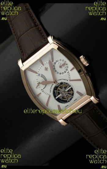 Vacheron Constantin Power Reserve Tourbillon Swiss Watch in Rose Gold
