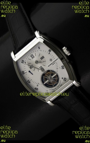 Vacheron Constantin Power Reserve Tourbillon Swiss Watch in Steel