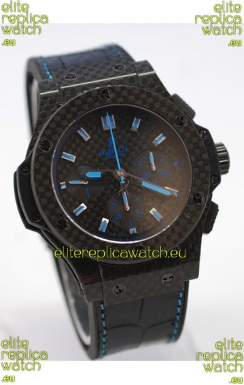 Hublot Big Bang All Carbon Swiss Replica Watch in Blue