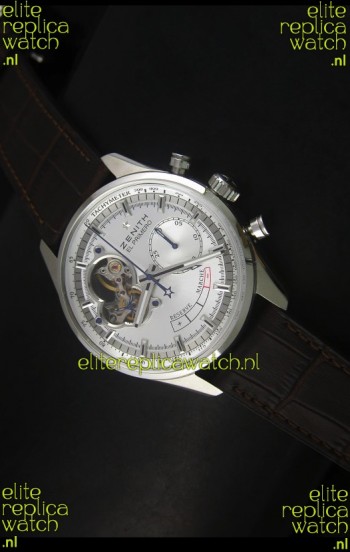 Zenith El Primero Chronomaster Handwind Power Reserve 42MM Replica Watch Silver Dial
