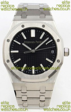 Royal Oak 15510 Black Dial FREE SPRUNG MVMNT Super Clone Watch 