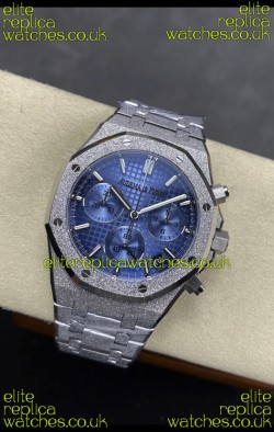 Royal Oak Chrono 26240 Frosted White Gold Ice Blue Dial Super Clone Watch