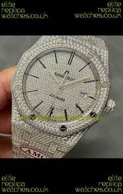 Royal Oak 15400 Iced Out Super Clone Edition 6 Super Clone Watch 