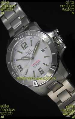 Ball Hydrocarbon Spacemaster Automatic Replica Watch in White Dial - Original Citizen Movement 
