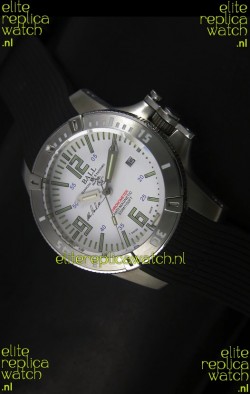 Ball Hydrocarbon Spacemaster Automatic Rubber Strap in White Dial - Original Citizen Movement 