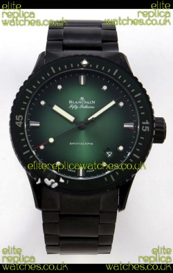 Blancpain Fifty Fathoms Ceramic Case Green Dial Super Clone Watch 