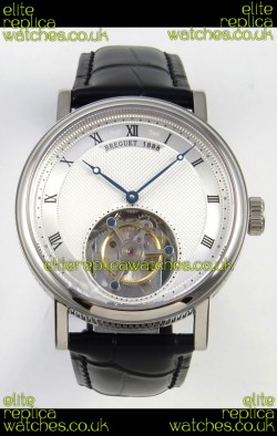 Breguet Classique Tourbillon Stainless Steel Roman Dial Super Clone Watch 