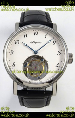 Breguet Classique Tourbillon Stainless Steel Numerals Dial Super Clone Watch 