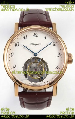 Breguet Classique Tourbillon Rose Gold Numerals Dial Super Clone Watch 
