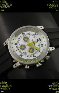 B.R.M.0011G6 Japanese Replica Quartz Watch in White Dial