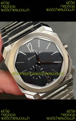 Octo Finissmo 7MM Thick Black Dial Super Clone Watch 