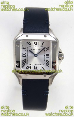 Cartier Santos Swiss Quartz 27MM Steel Leather Strap Super Clone Watch
