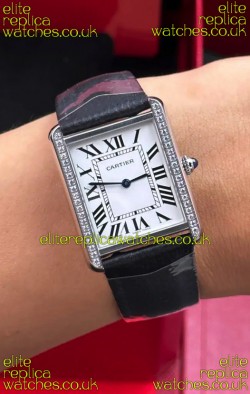 Cartier Tank Solo 27mm Steel Case Swiss Quartz Super Clone Watch 