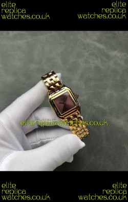 PANTHERE de Cartier 27MM Red Dial Super Clone Watch 