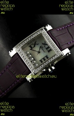 Chopard Happy Sport Swiss Replica Watch in Shell White Dial