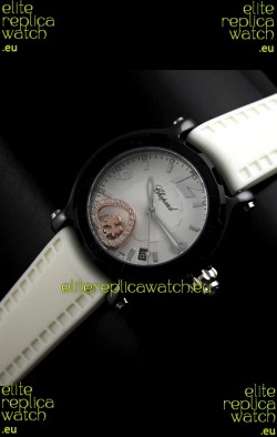 Chopard Limited Edition Swiss Replica Watch in White Strap