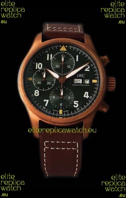 IWC Pilot's Chronograph Spitfire Broze Case - 1:1 Mirror Replica